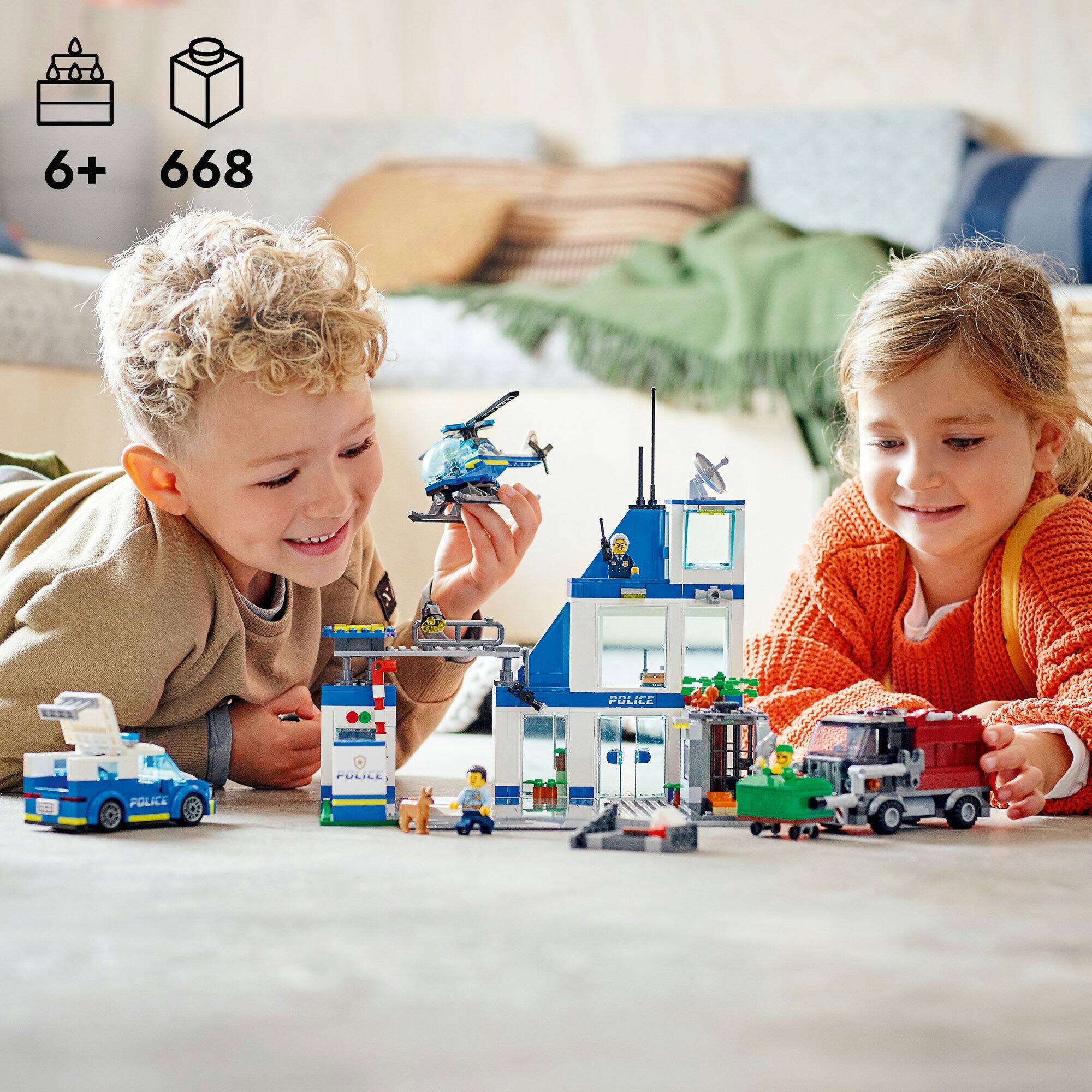 LEGO® City Police Station 60316 Building Kit (668 Pieces)